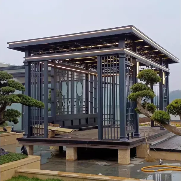 Gazebo Aloi Aluminium Gaya Cina