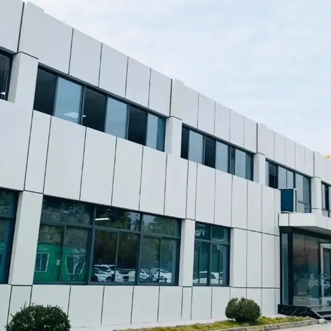 Dinding Tirai Panel Tunggal Aluminium Rata Konvensional